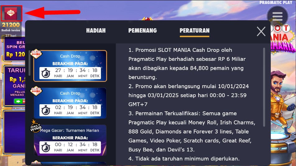 Kenali Slot Mania Cash Drop Pada Pragmatic