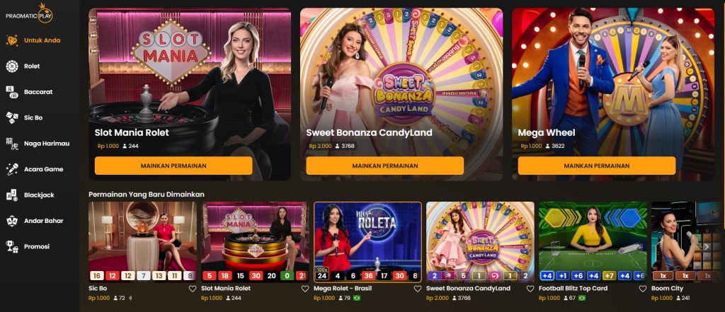 Kenali Permainan Livegames Casino dari Provider Pragmatic Play