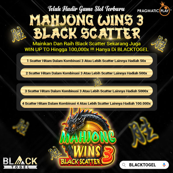 Mahjong Wins3 Black Scatter Dengan Kemenangan yang Fantastis