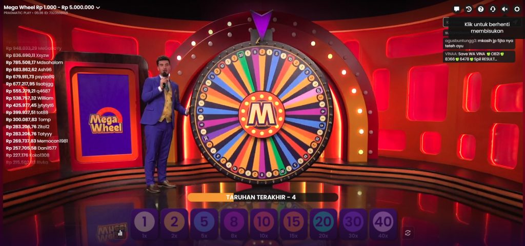 Permainan Livegame Mega Wheel: Yang Banyak Diminati Banyak Orang