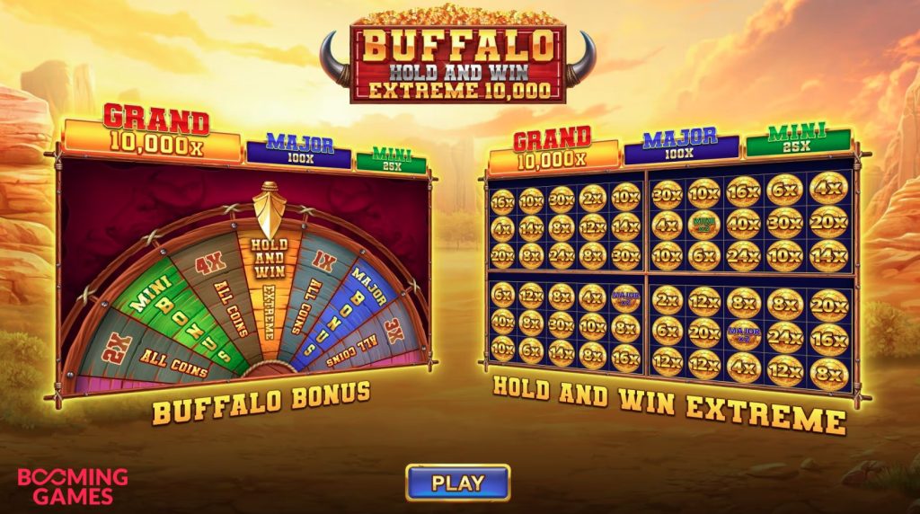 Penyedia Slot Booming Games: Unggulan Buffalo Hold and Win Extreme 10,000