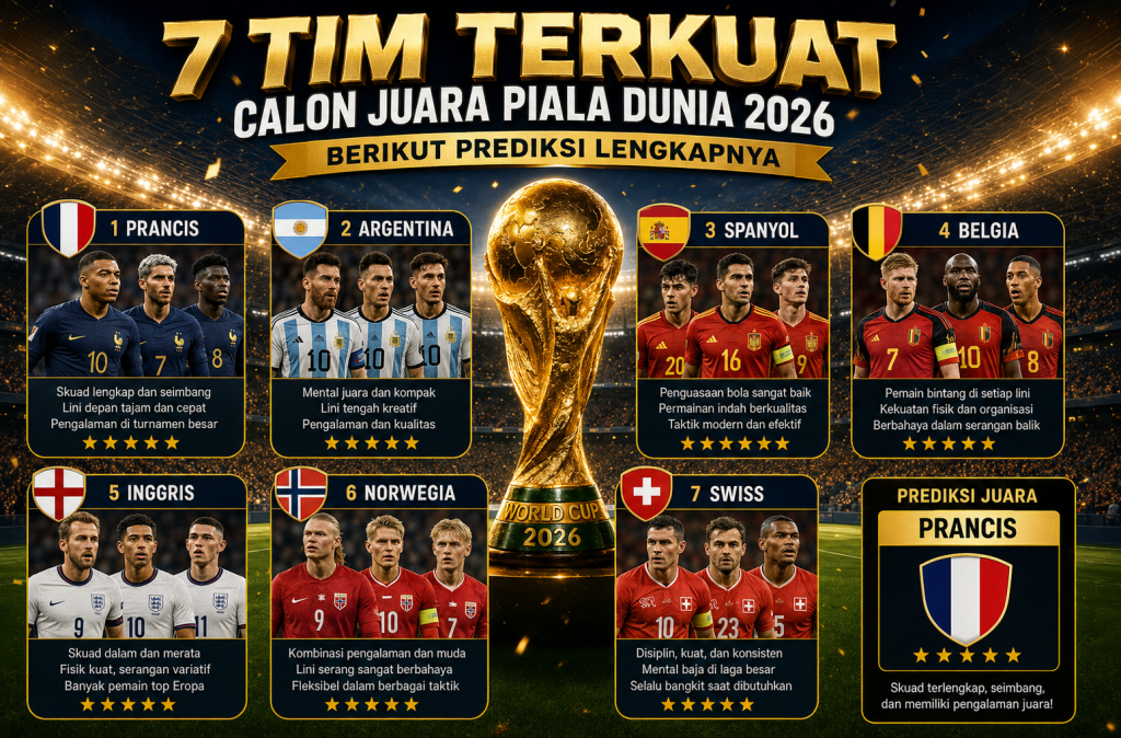 7 Tim Terkuat